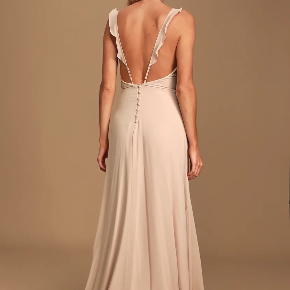 LuLu’s Meteoric Rise Blush Maxi dress